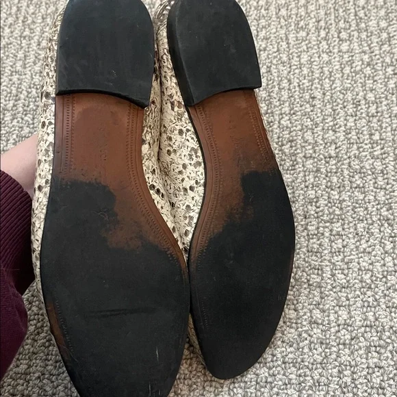 Sam Edelman Loraine Snakeskin Print Leather Loafers - Picture 5 of 5